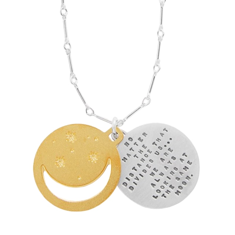 Under The Same Moon Pendant by Kathy Bransfield